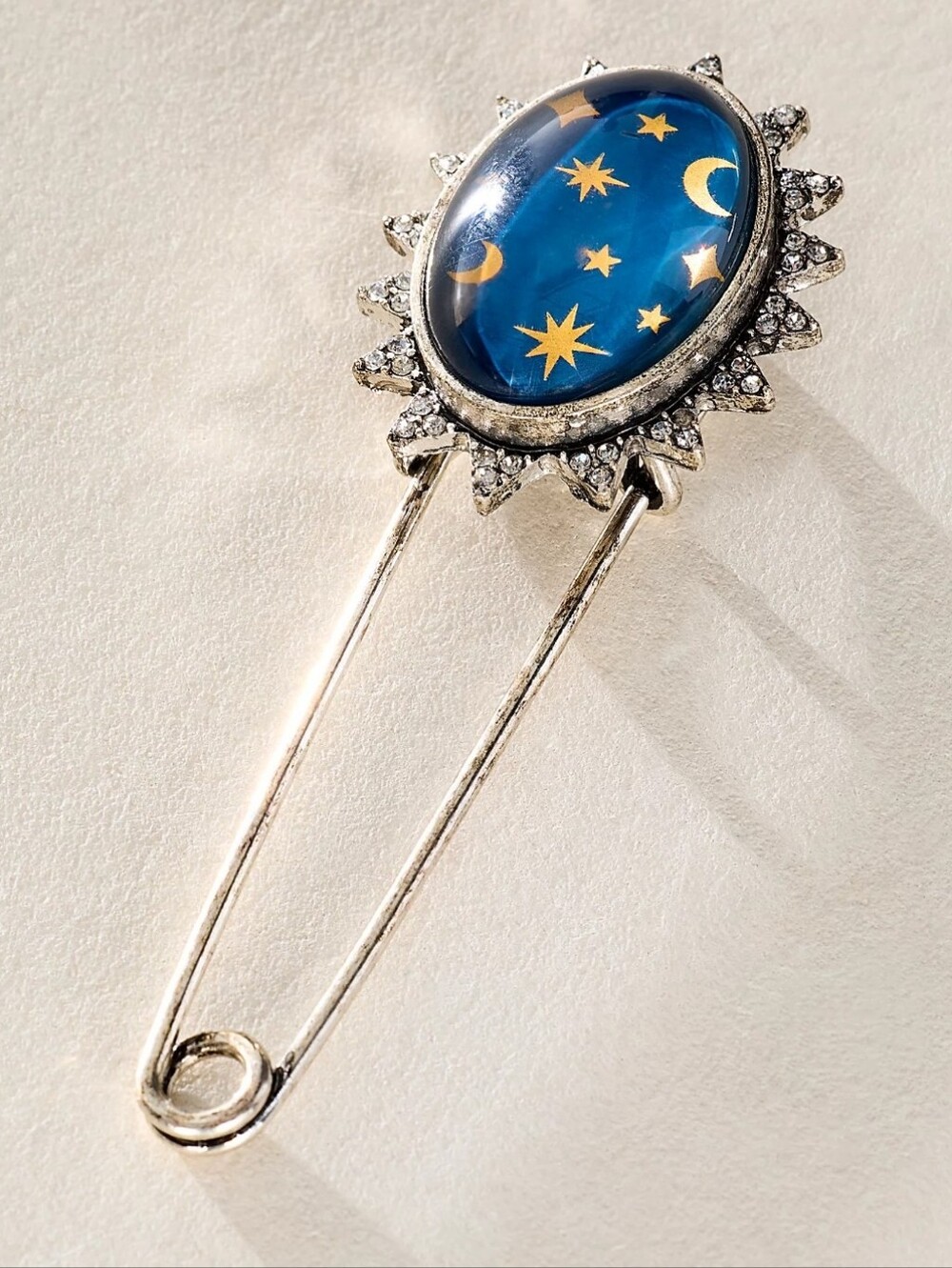 NWT Free People Clydesdale Brooch Stars Moon Pin Celestial